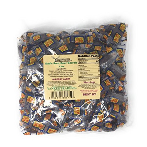 Washburn Dads Wrapped Root Beer Barrels, 2 Pound