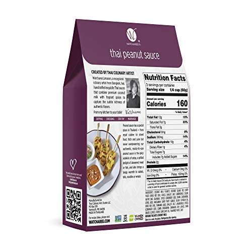 WATCHAREES Thai Curry Sauce Pouches, Non-GMO Authentic Traditio...