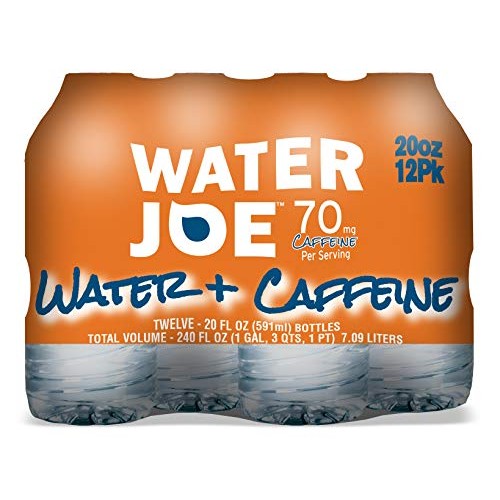 Water Joe Caffeinated Water 12 Pack, 20 Oz Bottles With 70Mg O