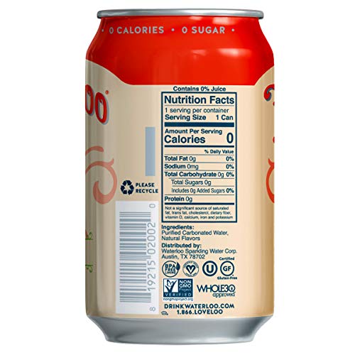 Waterloo Sparkling Water, Grapefruit Naturally Flavored, 12 Fl O