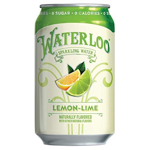 Waterloo Sparkling Water, Lemon-Lime Naturally Flavored, 12 Fl O...