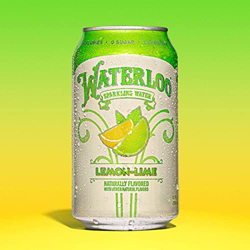 Waterloo Sparkling Water, Lemon-Lime Naturally Flavored, 12 Fl O...