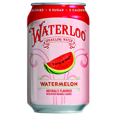 Waterloo Sparkling Water Watermelon Flavor Zero Calorie No Sugar