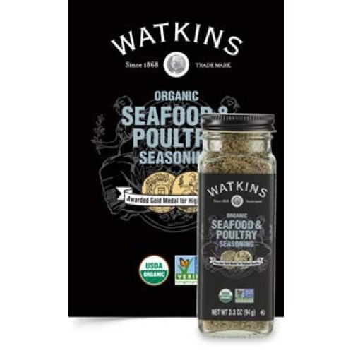 Watkins Organic Seafood &Amp; Poultry Seasoning 3.3 Ounces