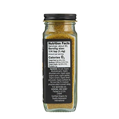 Watkins Gourmet Organic Spice Jar, Adobo, 4.1 Oz. Bottle, 3-Pack