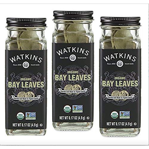 Watkins Gourmet Organic Spice Jar, Bay Leaves, 0.17 Ounce Jar, 3