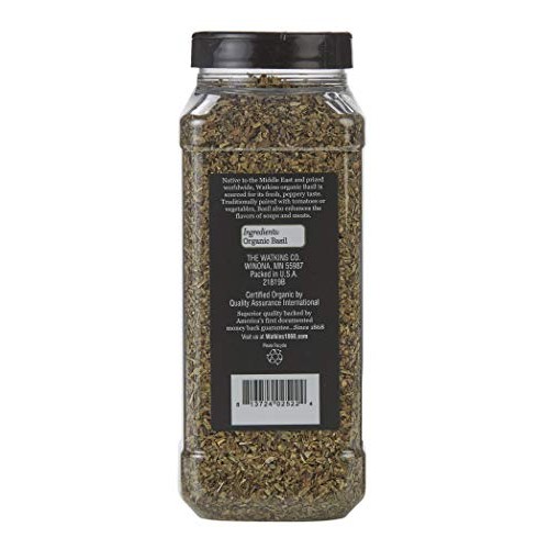 Watkins Gourmet Spice, Organic Basil, 4.9 Oz. Bottle, 1 Count 2