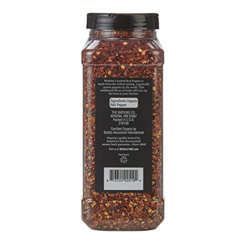 Watkins Gourmet Spice, Organic Crushed Red Pepper, 9.5 Oz. Bottl