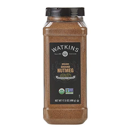Watkins Gourmet Spice, Organic Ground Nutmeg, 17.5 Oz. Bottle, 1