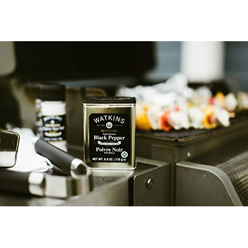 Watkins Gourmet Spice Tin, Pure Ground Black Pepper, 6 Oz. Tin, Watkins Gourmet Spice Tin, Pure Ground Black Pepper, 6 Oz. Tin,
