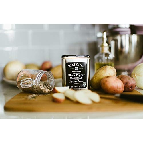 Watkins Gourmet Spice Tin, Pure Ground Black Pepper, 6 Oz. Tin, Watkins Gourmet Spice Tin, Pure Ground Black Pepper, 6 Oz. Tin,