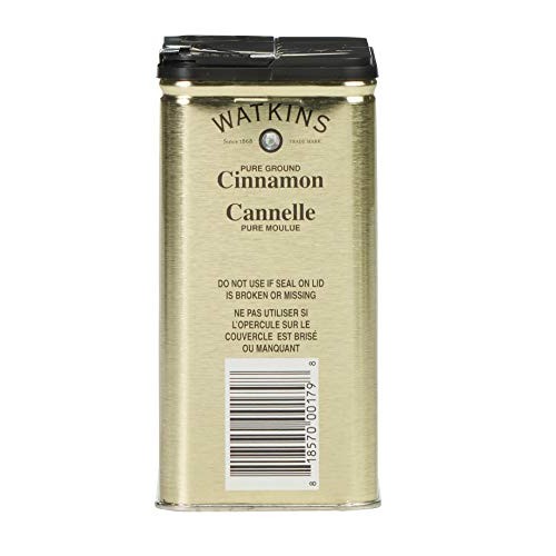 Watkins Gourmet Spice Tin, Pure Ground Cinnamon, 6 Oz. Tin, 1-Count
