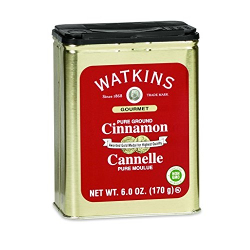 Watkins Gourmet Spice Tin, Pure Ground Cinnamon, 6 Oz. Tin, 1-Count
