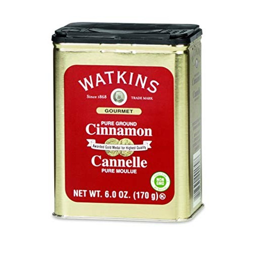 Watkins Gourmet Spice Tin, Pure Ground Cinnamon, 6 Oz. Tin, 1-Count