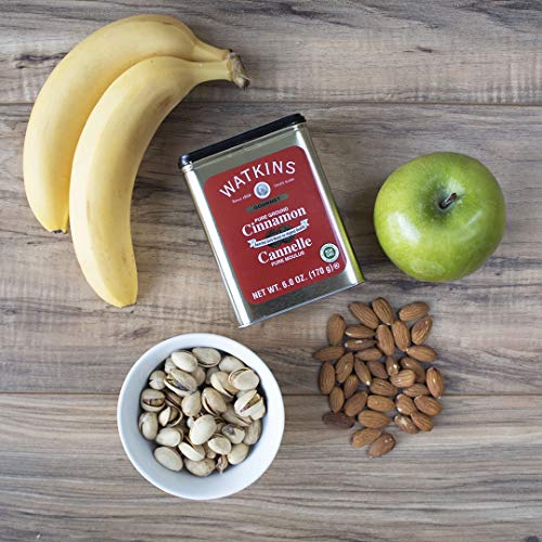 Watkins Gourmet Spice Tin, Pure Ground Cinnamon, 6 Oz. Tin, 1-Count
