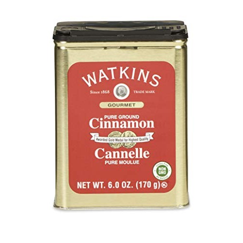 Watkins Gourmet Spice Tin, Pure Ground Cinnamon, 6 Oz. Tin, 1-Count
