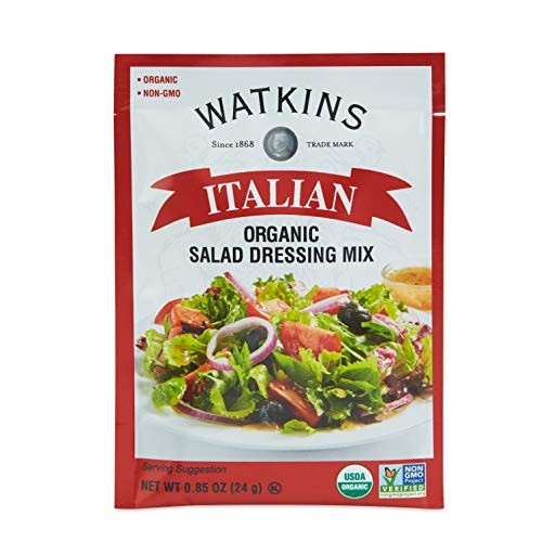 Watkins Organic Italian Salad Dressing Mix, 0.85 Oz. Packets, 12