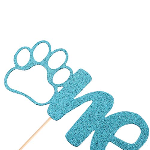 Paw Print Cake Topper For 1St Birthday, Pets First Birthday Top