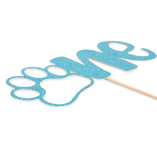 Paw Print Cake Topper For 1St Birthday, Pets First Birthday Top