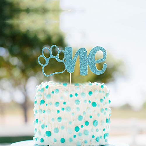 Paw Print Cake Topper For 1St Birthday, Pets First Birthday Top