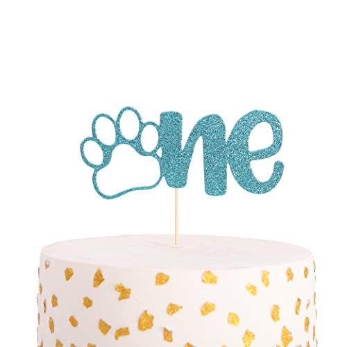 Paw Print Cake Topper For 1St Birthday, Pets First Birthday Top