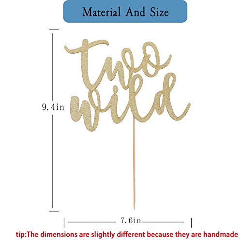 Two Wild Birthday Cake Toppers-Two Cake Toppers, Two Wild Party