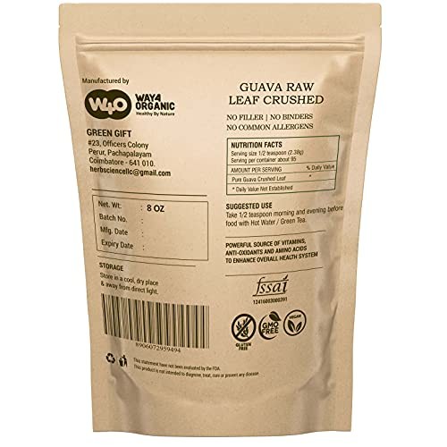 Guava Leaf Tea Dried Crushed Leaves, Not Powder 8 Oz, Sleep Ai...