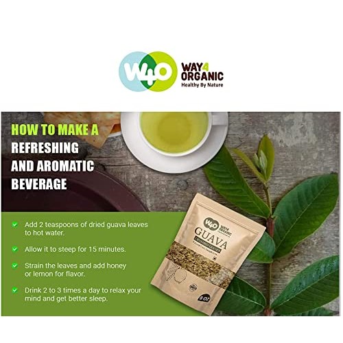 Guava Leaf Tea Dried Crushed Leaves, Not Powder 8 Oz, Sleep Ai...