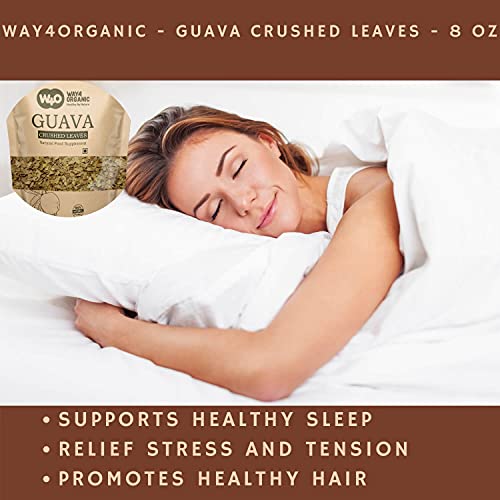 Guava Leaf Tea Dried Crushed Leaves, Not Powder 8 Oz, Sleep Ai...