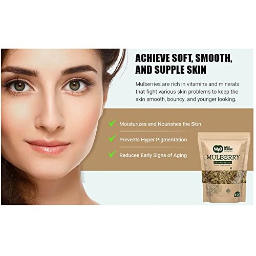 Mulberry Leaf Tea 8 Oz, Dried Crushed Leaves, Best Caffeine Free...