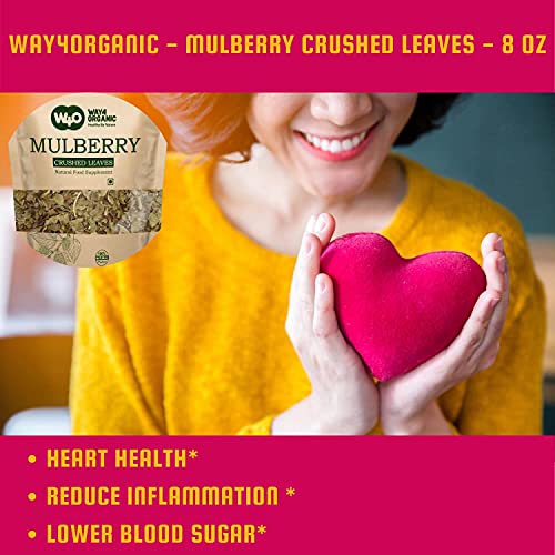 Mulberry Leaf Tea 8 Oz, Dried Crushed Leaves, Best Caffeine Free...