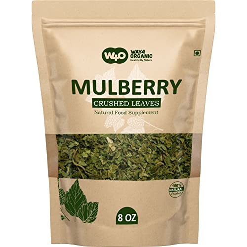 Mulberry Leaf Tea 8 Oz, Dried Crushed Leaves, Best Caffeine Free...