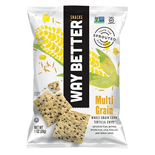Way Better Snacks Sprouted Gluten Free Tortilla Chips, Sunny Mul