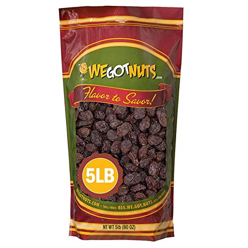 Dark California Raisins - Bulk - 5 Pounds - We Got Nuts