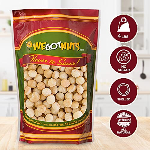 Macadamia, Raw, Unsalted, Halve And Pieces, Shelled, Bulk - We G