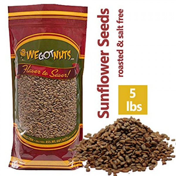 We Got Nuts Sunflower Seeds Roasted &Amp; Unsalted No Shell 4 Lb