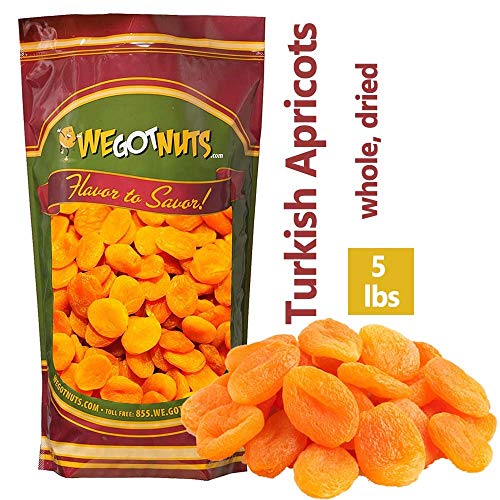 We Got Nuts Dried Turkish Apricots In Resalable Bag, 5 Lbs