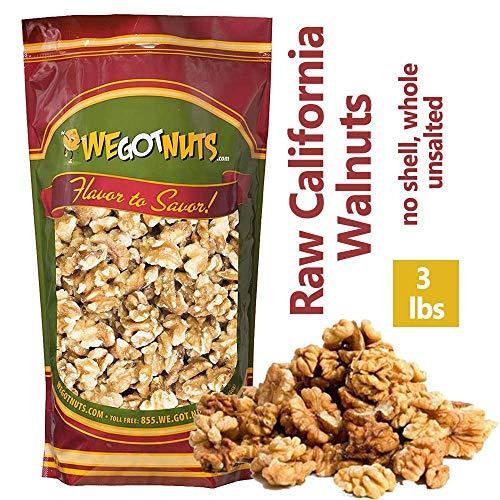 Three Pounds Of California Walnuts, 100% Natural, No Ppo, No Pre