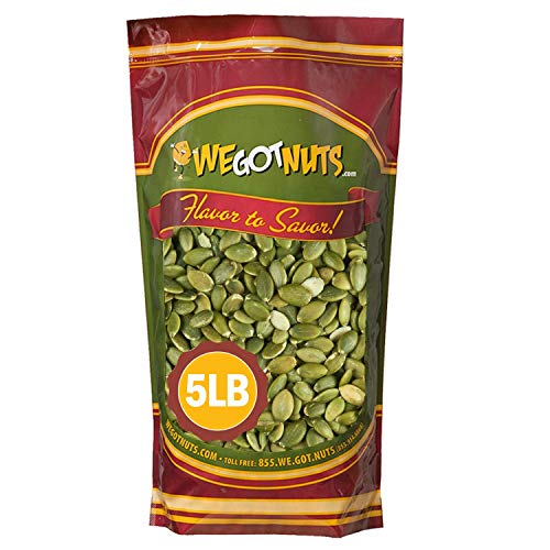 We Got Nuts Pumpkin Seeds Healthy Snacks 5Lbs 80oz Bag | Raw P...