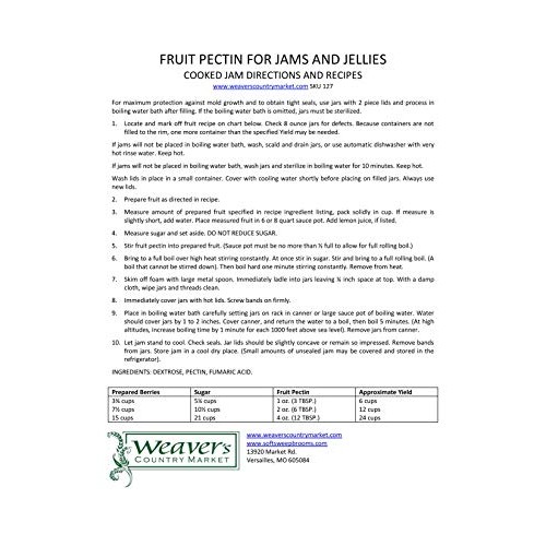 Weavers Country Market Bulk Fruit Pectin Mix For Making Jams &Amp;