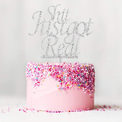 Shit Just Got Real Cake Topper For Funny Wedding , Bride To Be ,