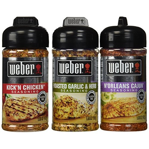 Weber All Natural Seasoning Blend 3 Flavor Variety Bundle: Norl