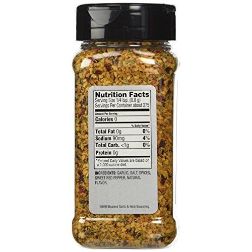 Weber Seasoning, Roasted Garlic And Herb, 7.75 Ounce