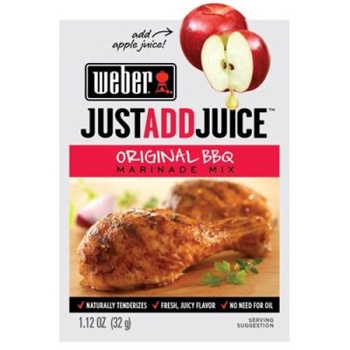 Weber Just Add Juice Marinade Mix, Original Bbq, 1.12 Ounce Pac