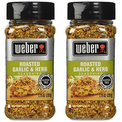 Weber Seasoning, Roasted Garlic And Herb, 7.75 Ounce - 2 Pack