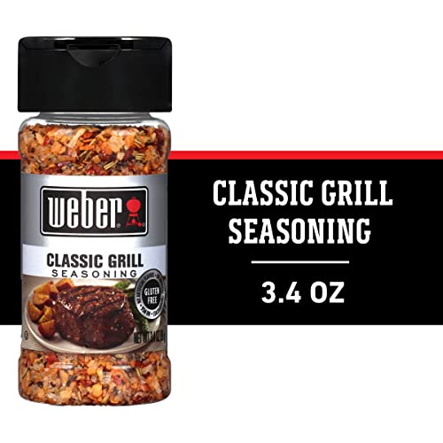Weber Classic Grill Seasoning, 3.4 Ounce Shaker
