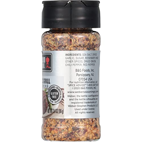 Weber Classic Grill Seasoning, 3.4 Ounce Shaker