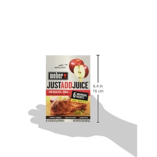 Weber Just Add Juice Original Bbq Marinade Mix Apple