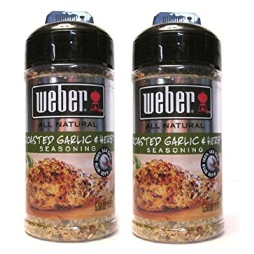 Weber All Natural Roasted Garlic &Amp; Herb Seasoning Pack Of 2 5.