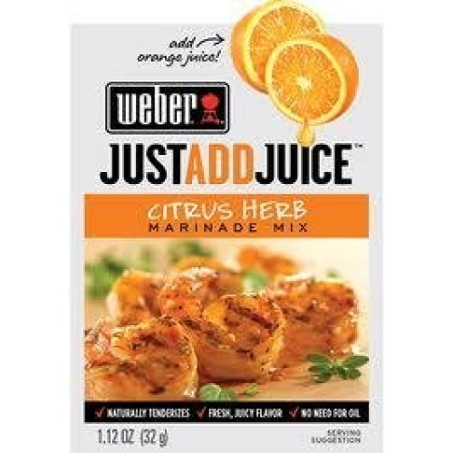 Weber Citrus Herb Marinade Mix, 1.12 Oz. Packets 4 Pack Just A